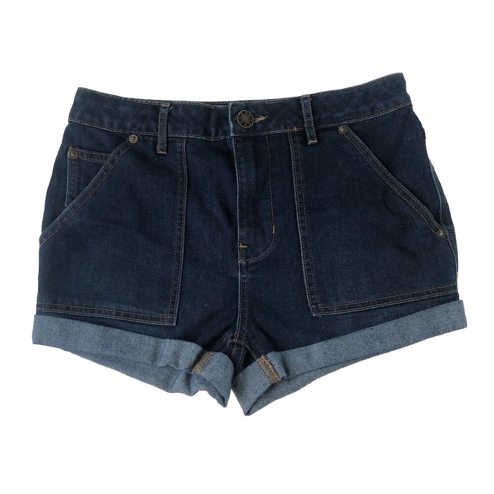 Free People Women’s Lily Mid Rise Cuffed Jean Shorts Tag Size W 26